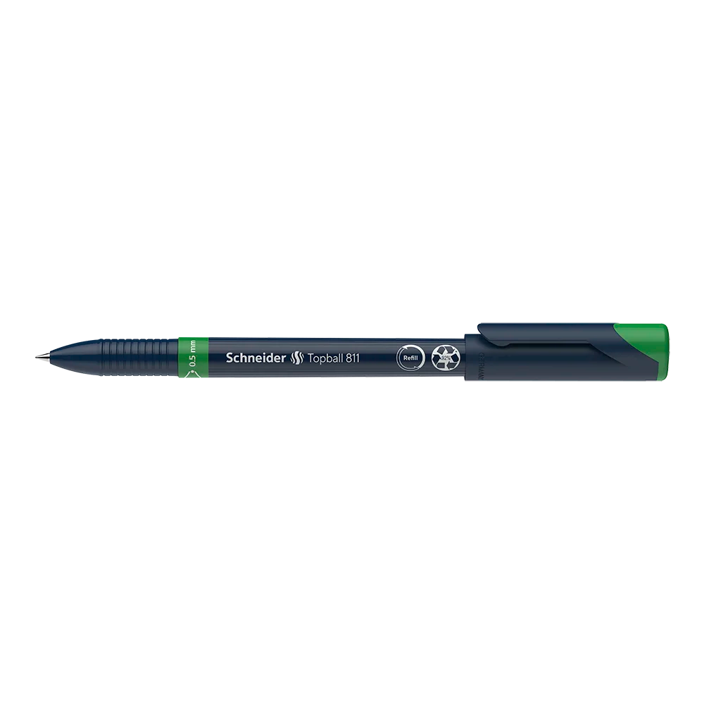 Topball 811 Rollerball 0.5mm, Box of 10#ink-colour_green