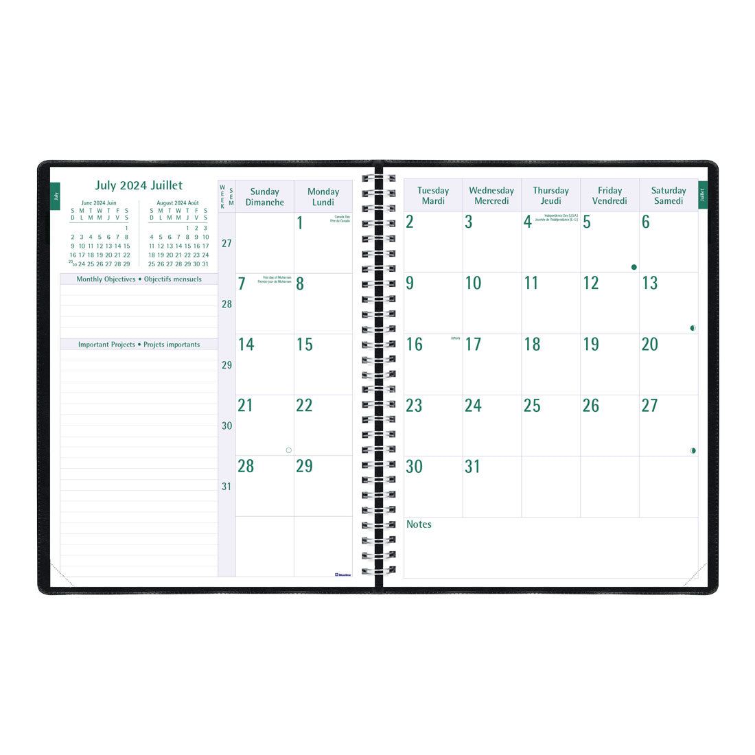 Timanager® Academic Weekly Planner 2024-2025, Bilingual, CA5941.81BT