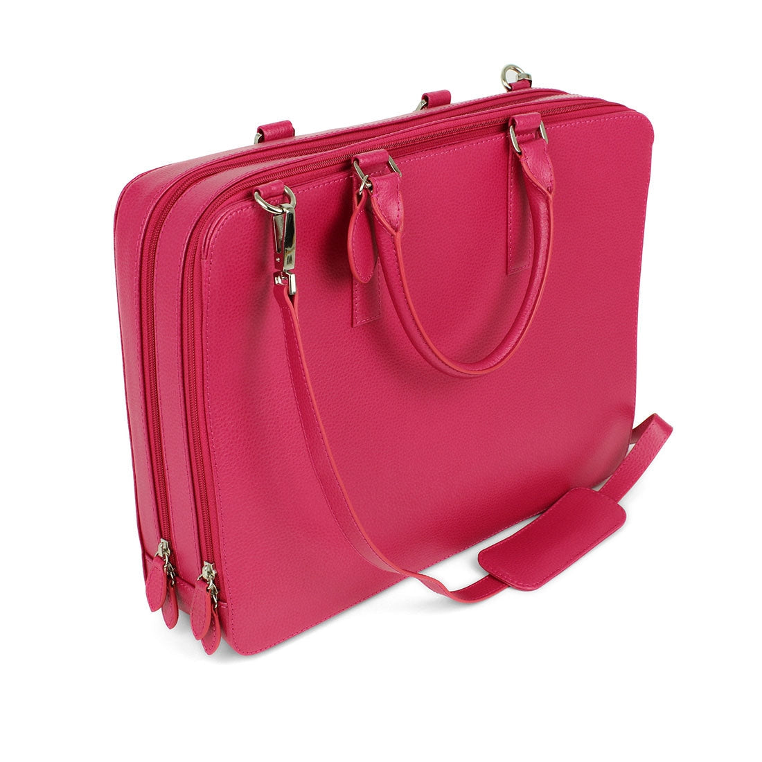 Deluxe Laptop Briefcase - Fuchsia#colour_laurige-fuchsia