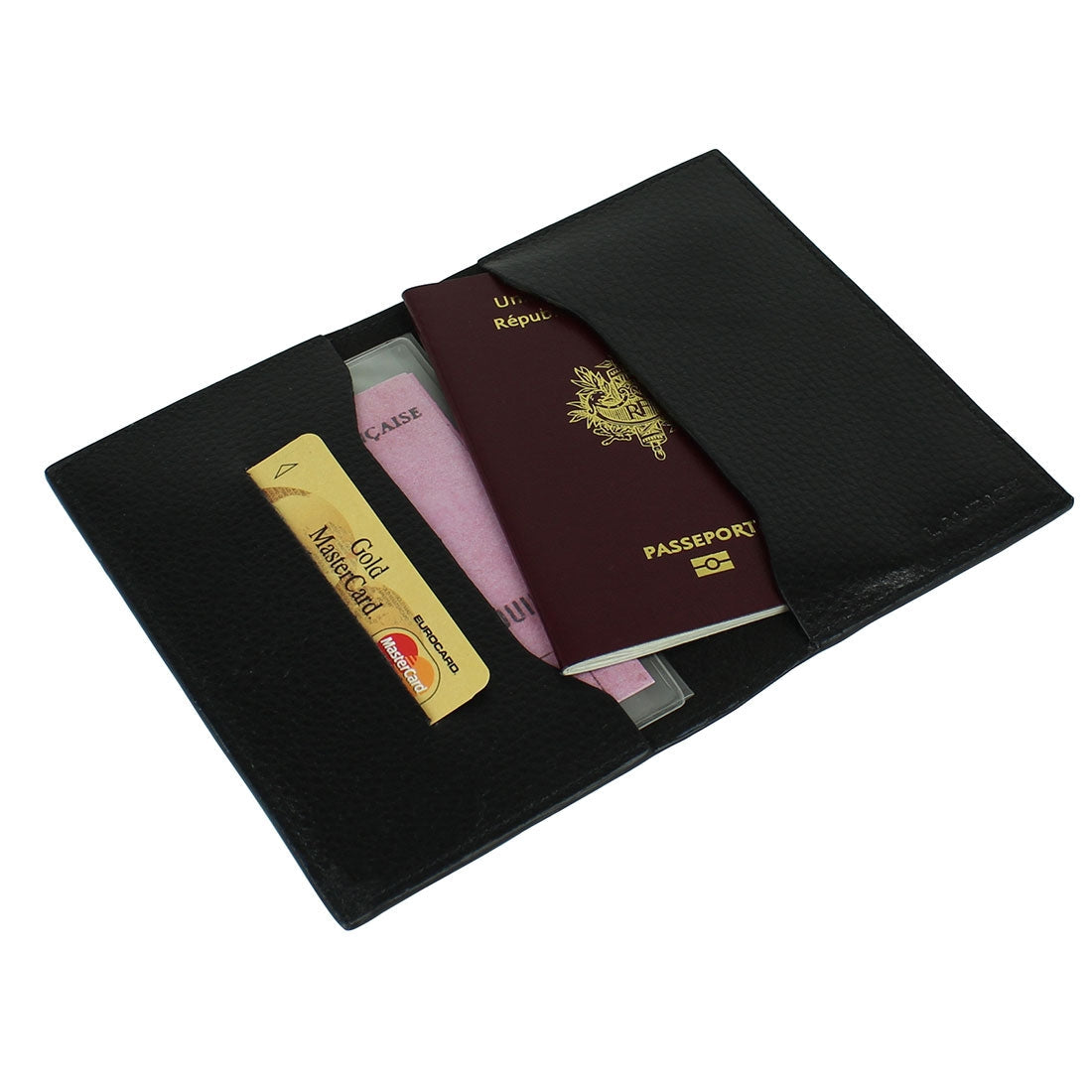 Passport/Document Holder - Black#colour_black