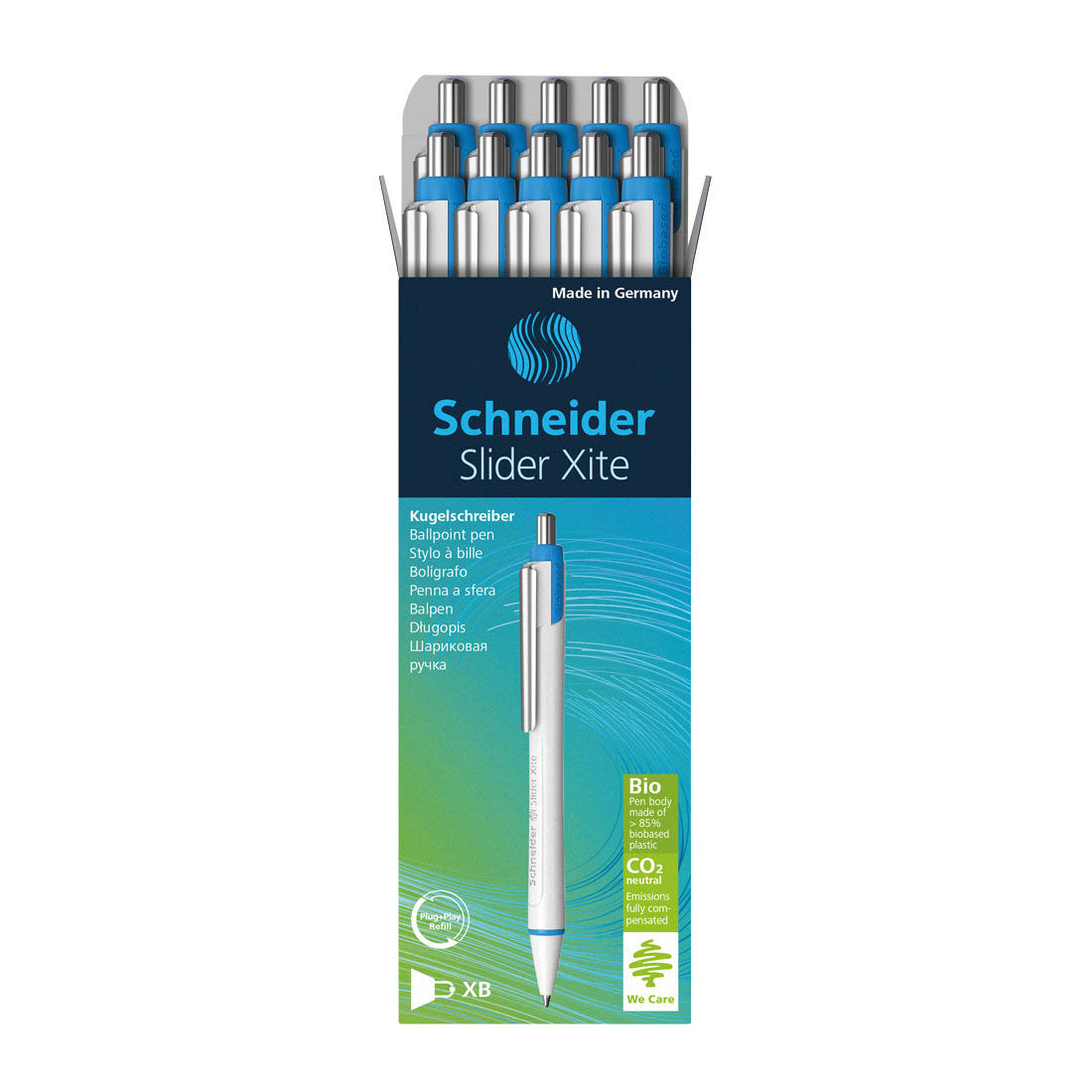 Xite Ballpoint Pen XB, Box of 10#ink-colour_blue
