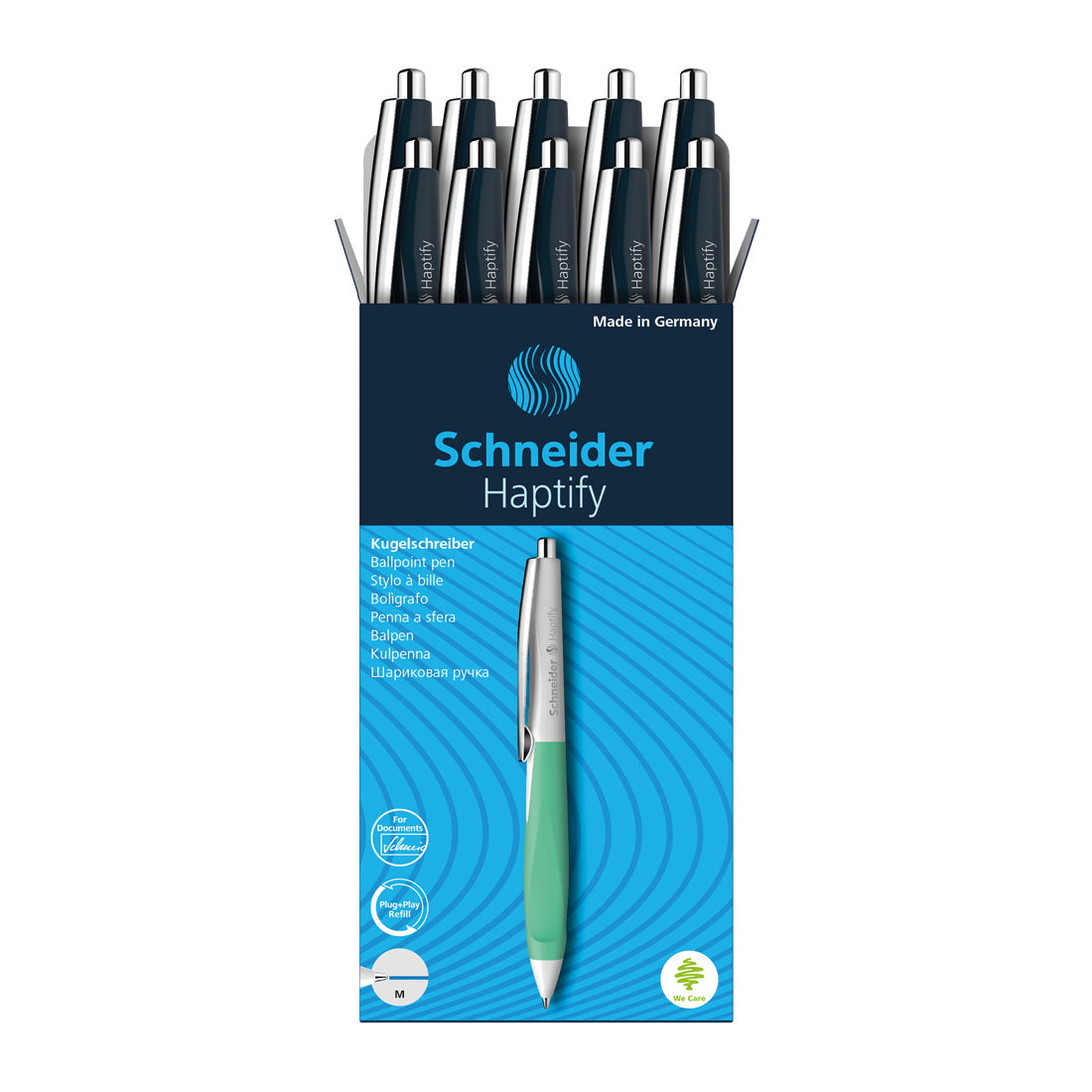 Haptify Ballpoint Pen M, Box of 10#colour_blue