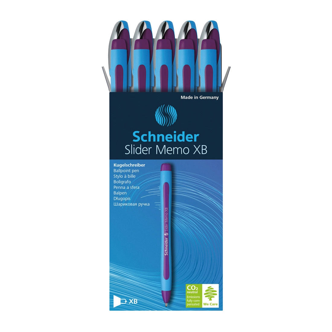Memo Ballpoint Pen XB, Box of 10#ink-colour_violet
