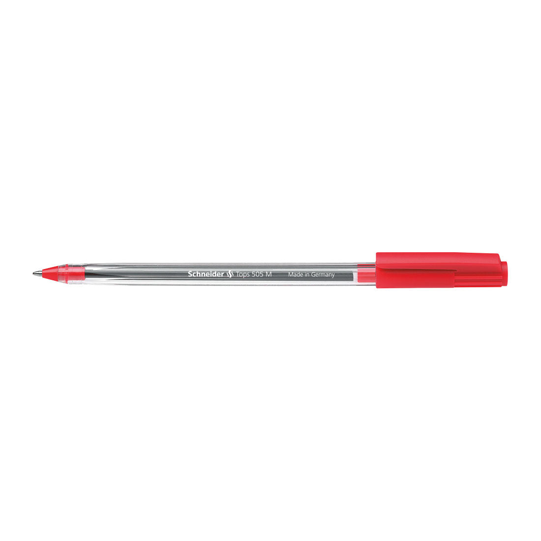 Tops 505 Ballpoint Pens M, Box of 10 units#ink-colour_red