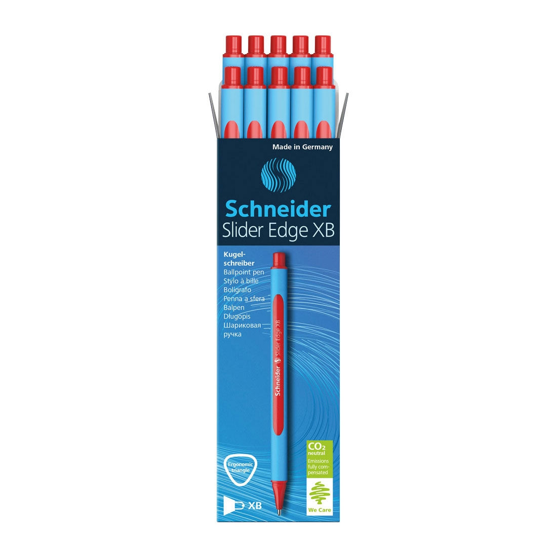 Edge Ballpoint Pen XB, Box of 10#ink-colour_red