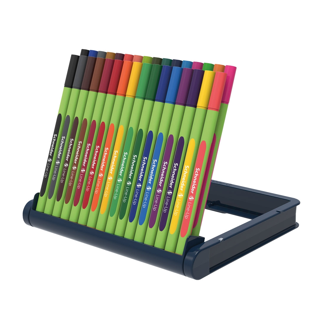 Fine Liners Kit Schneider Line-Up Fineliners 0.4mm with Case stand, 32 pieces on ...
