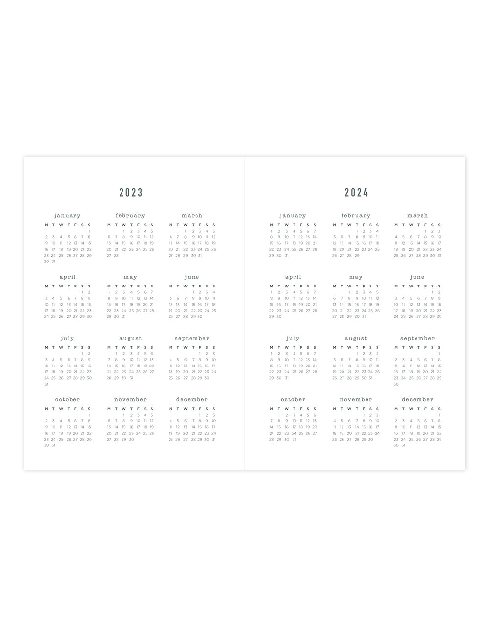 Eco Writers Quotes A5 Week to View Planner 2023-2024 - Multilanguage - Black - Letts of London#colour_brown-kraft