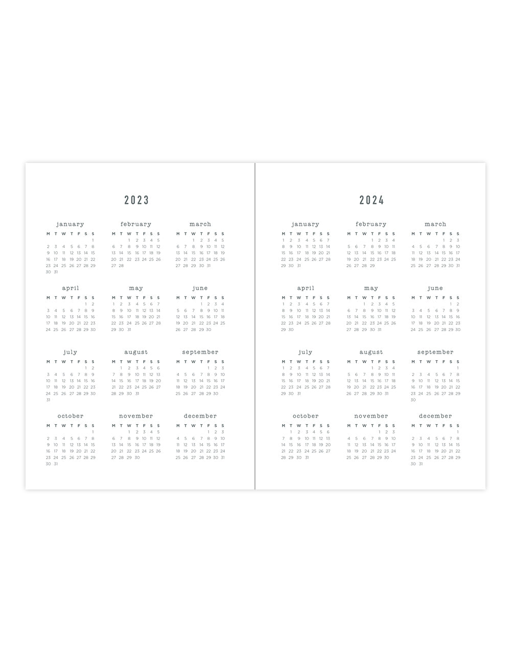 Conscious A6 Day to a Page Planner with Appointments 2023-2024 - Multilanguage - Ocean - Letts of London#colour_conscious-ocean