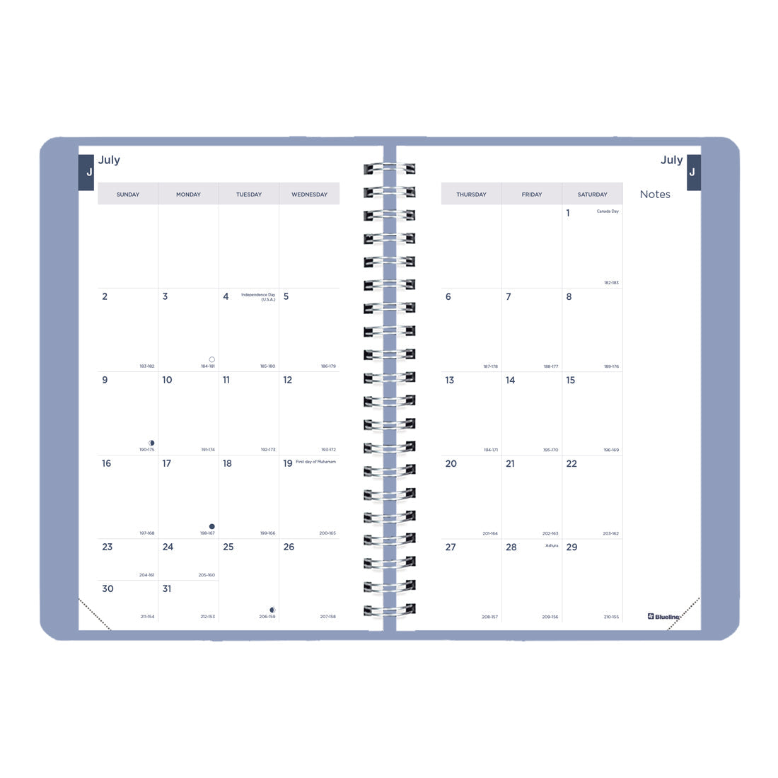 Academic Weekly Planner Fashion 2023-2024 - English#colour_cloud-blue