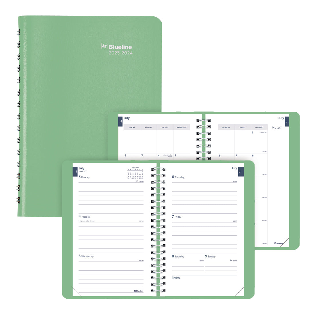 Academic Weekly Planner Fashion 2023-2024 - English#colour_mint-green