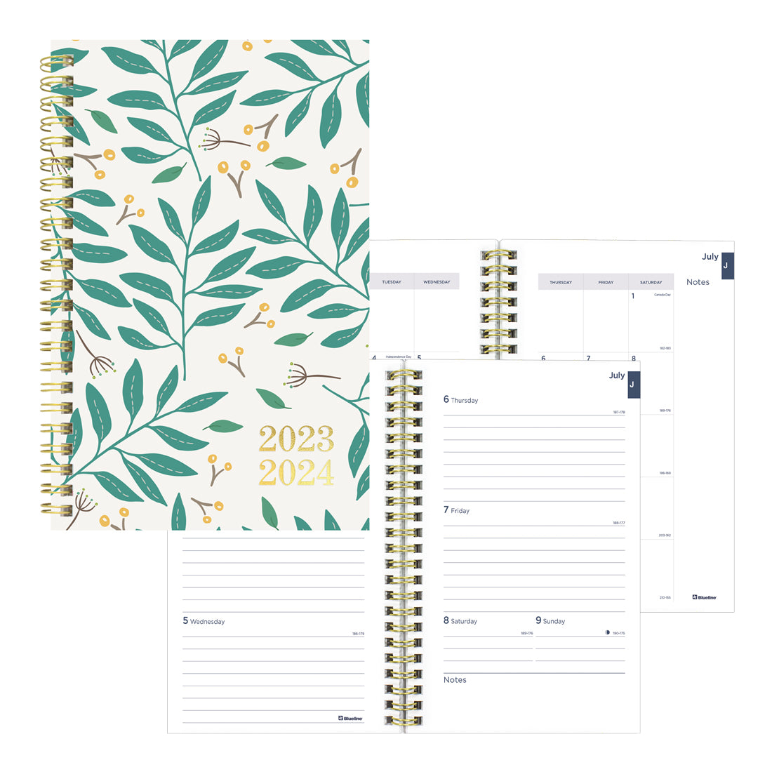 Academic Weekly Planner Foliage 2023-2024 - English#colour_foliage-leaves
