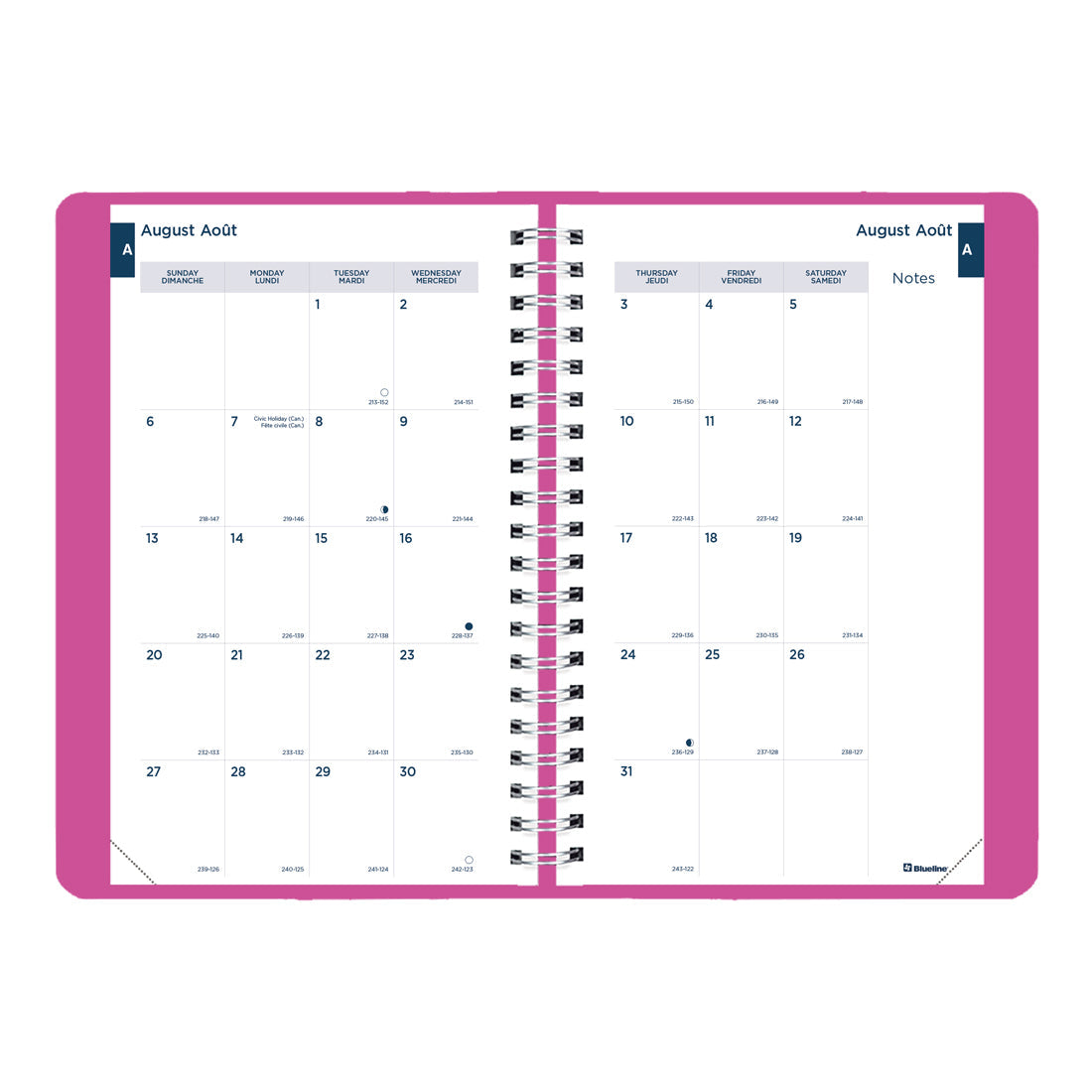 Academic Daily Planner 2023-2024 - Bilingual#colour_fashion-pink