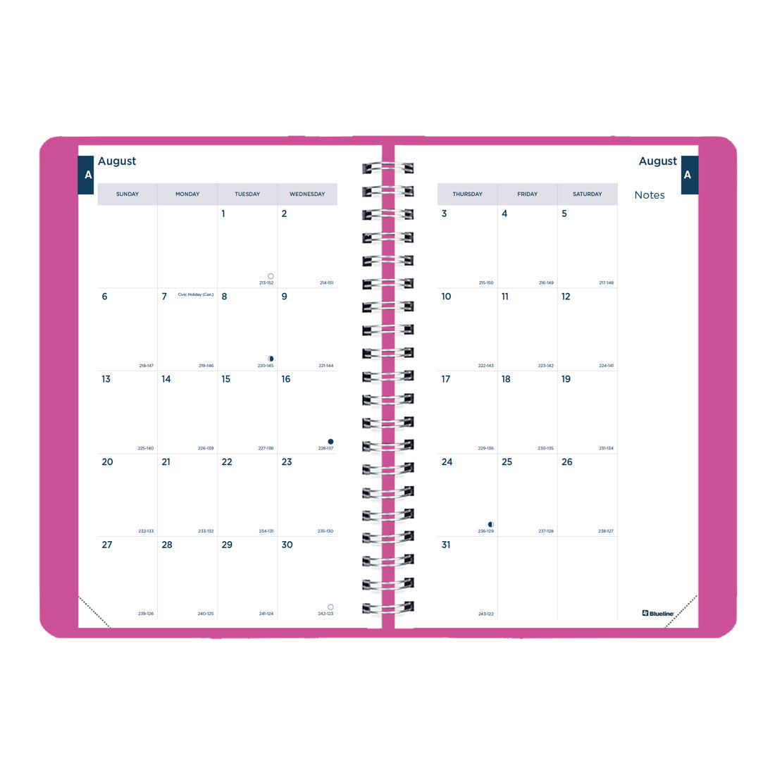 Academic Daily Planner 2023-2024 - English#colour_fashion-pink