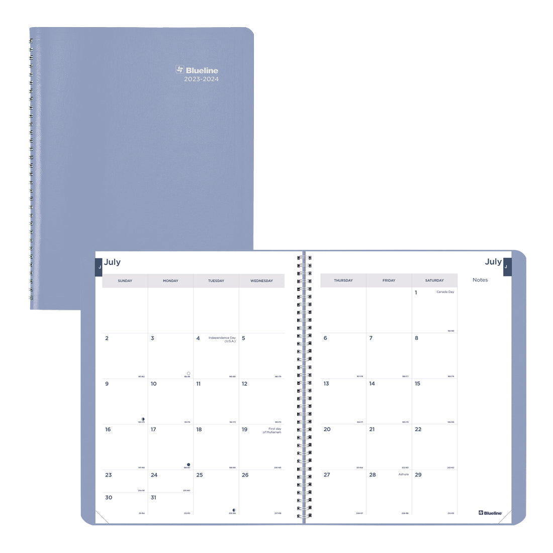 Academic Monthly Planner Fashion 2023-2024 - English#colour_cloud-blue