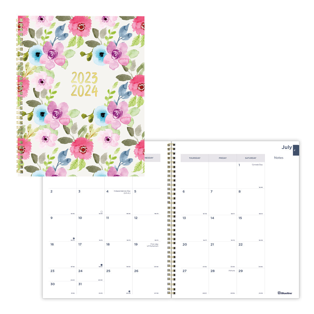Academic Monthly Planner Blossom 2023-2024 - English#colour_blossom-pink