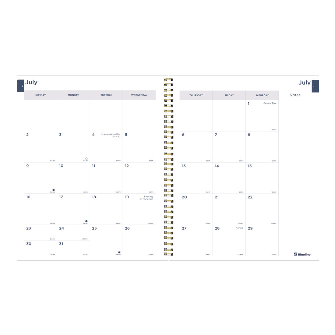 Academic Monthly Planner Blossom 2023-2024 - English#colour_blossom-yellow