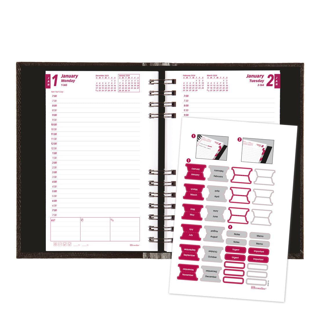 CoilPro Daily Planner 2024#colour_black