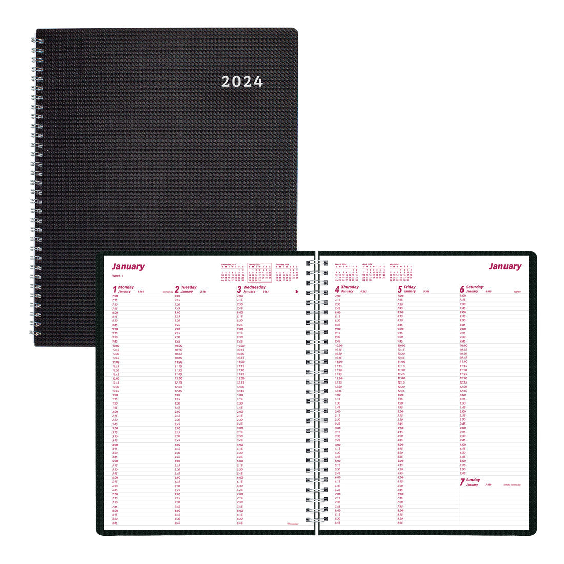 DuraFlex Weekly Appointment Book 2024#colour_black