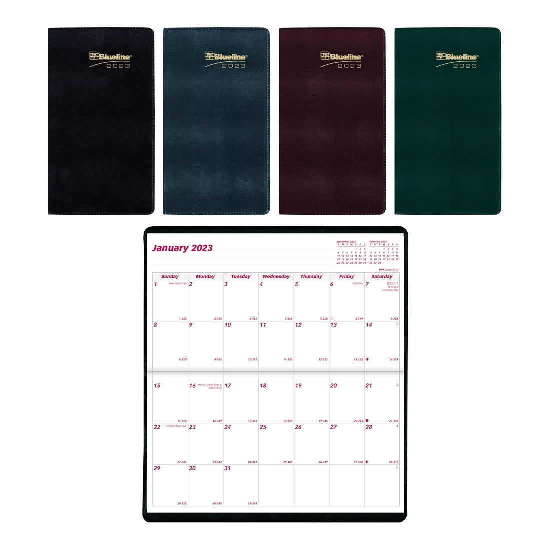 2-Year Monthly Pocket Planner 2023-2024, English