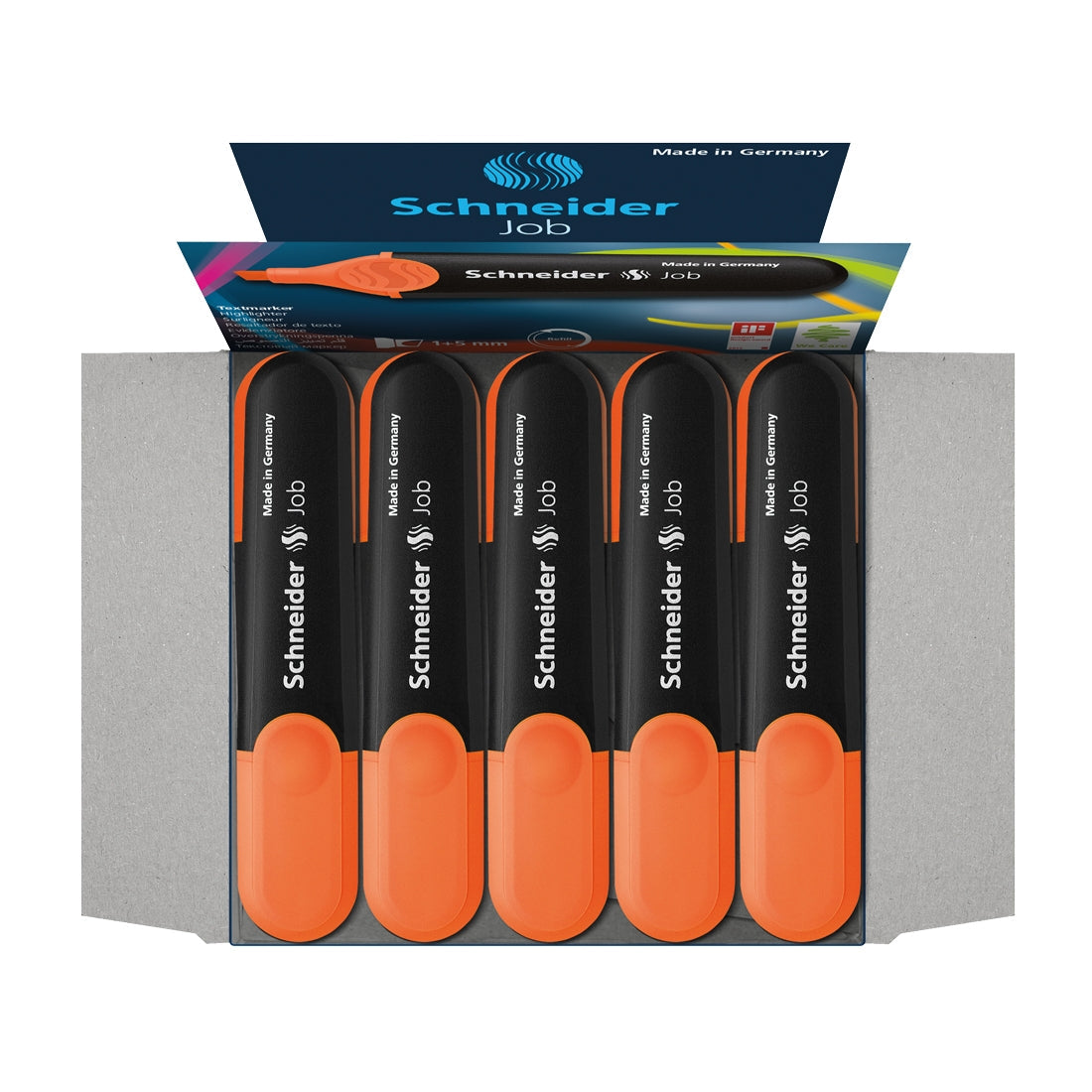 Job Highlighter, Box of 10un.#ink-colour_orange
