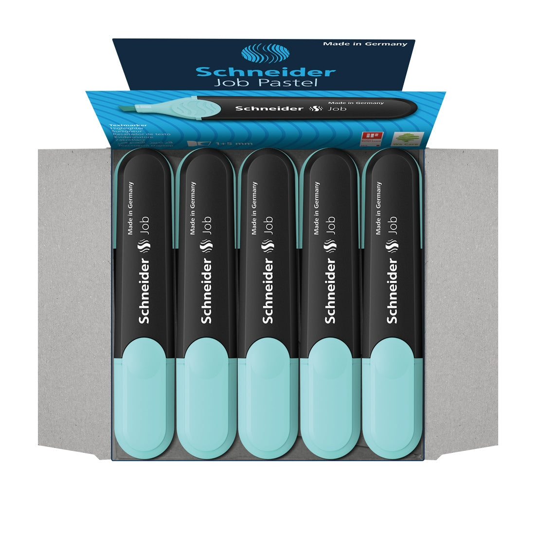 Job Pastel Highlighter, Box of 10un.#ink-colour_turquoise
